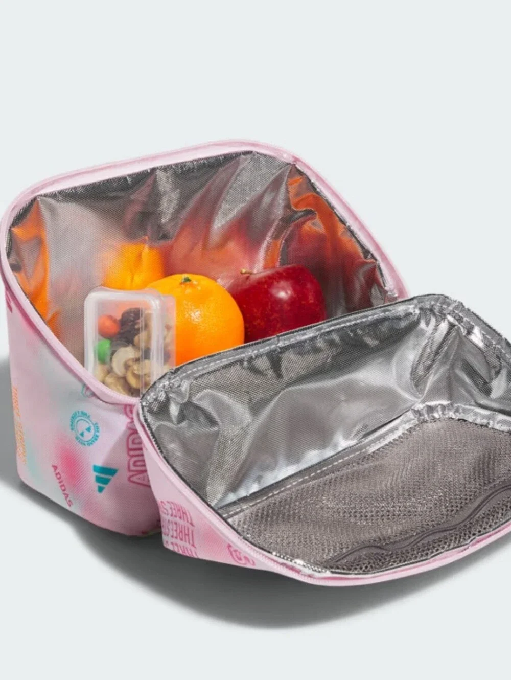 * Adidas Girl's Affiliate Logo School Collegiate Office Lunch Bag Pink/White